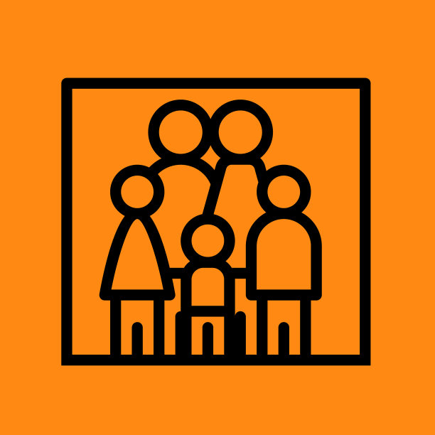 家庭图标在细线风格图片下载