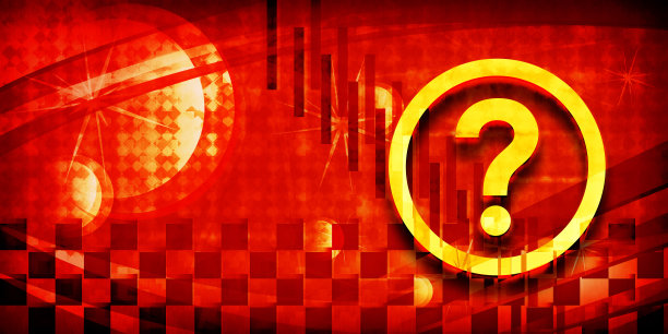 问题图标夏季阳光灿烂的橙色光横幅背景黑暗插图图片下载