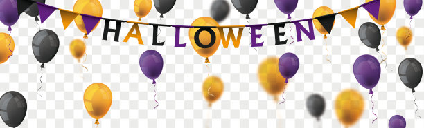 万圣节的旗帜图片下载