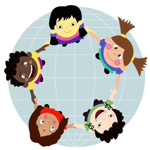 孩子们牵着地球的手图片下载