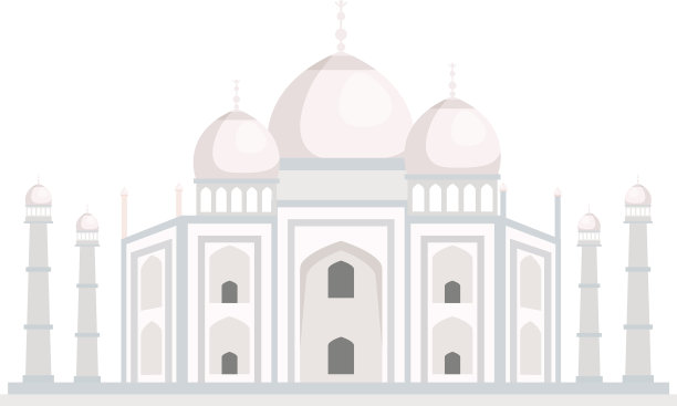 泰姬陵是印度著名的纪念碑图片下载