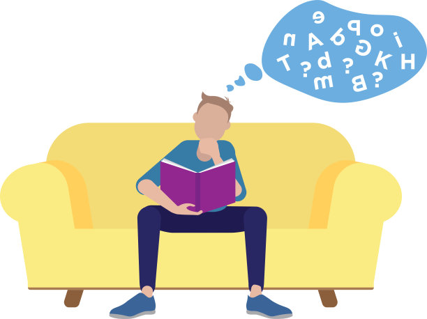 阅读障碍的概念——患有阅读障碍的人图片下载