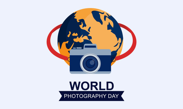平面设计世界摄影日标志图片下载