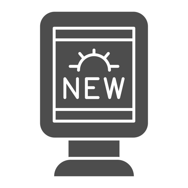 广告立场牢固的图标营销理念图片下载