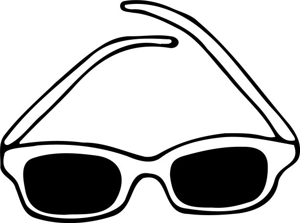 孤立的元素太阳镜图片下载
