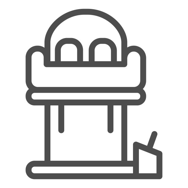 塔自由落体线图标游乐园的概念图片下载