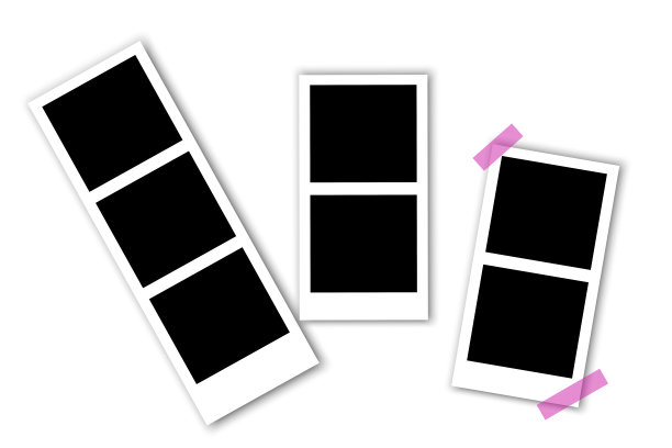 复古照片与黑色复古照片胶片上的白色背景。相框。剪贴簿设计。股票的形象。每股收益10。图片下载