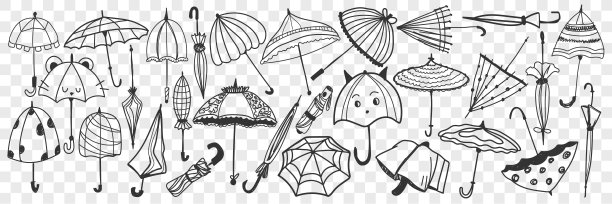 雨伞手绘涂鸦集图片下载
