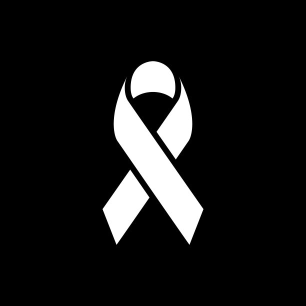 意识丝带字形图标和乳腺癌标志图片下载