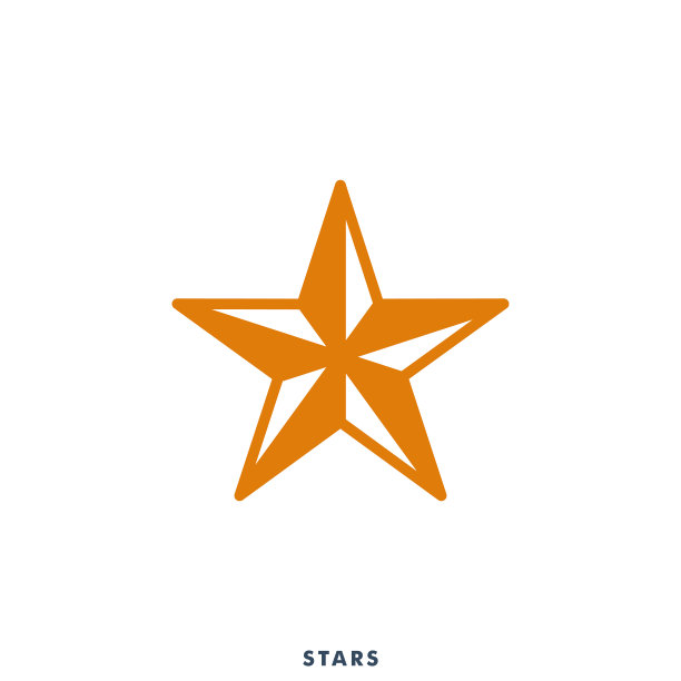 星图标设计标志矢量插图图片下载