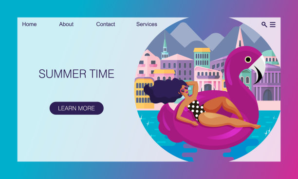 迷人的女人正在游泳圈里休息图片下载