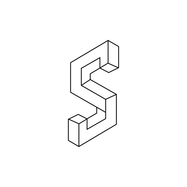 摘要三维标志字母设计图片下载