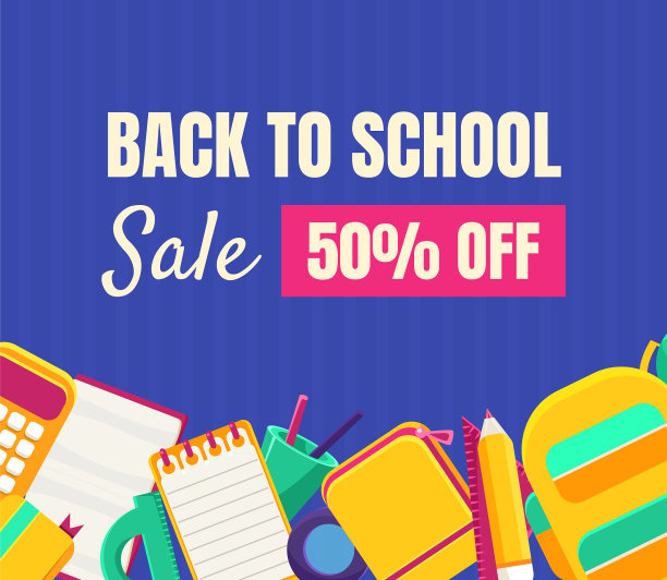 回学校销售横幅模板图片下载