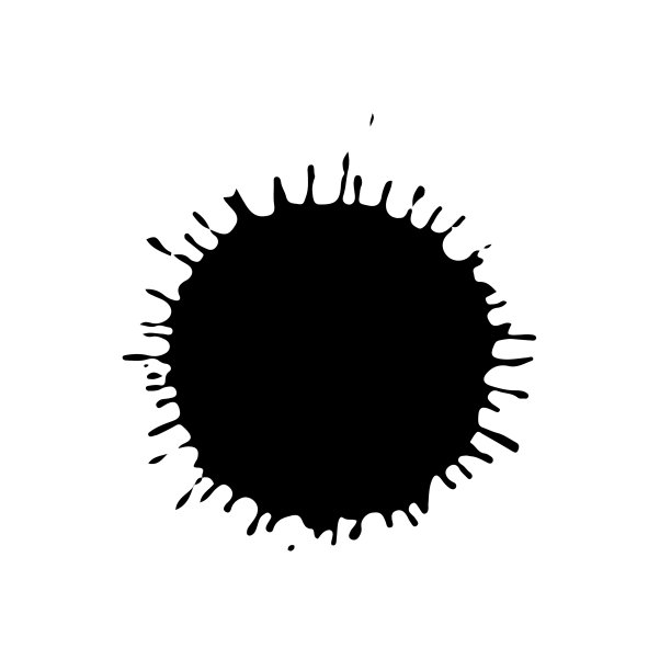 黑色滴孤立在白色背景垃圾图片下载