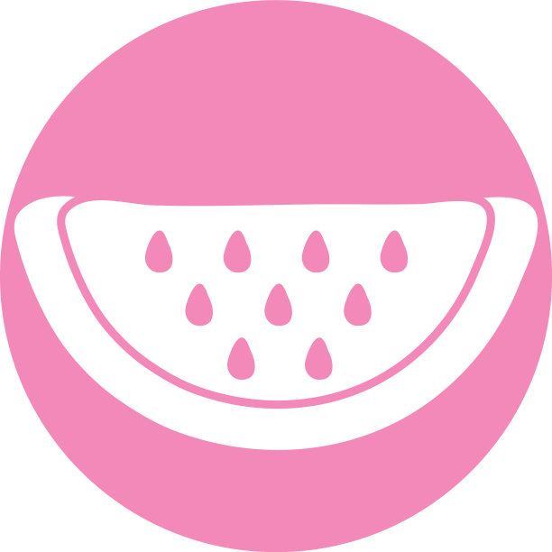 西瓜新鲜水果块图标图片下载