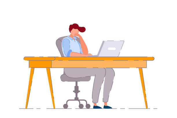 无聊的办公室职员孤立无聊的商人图片下载