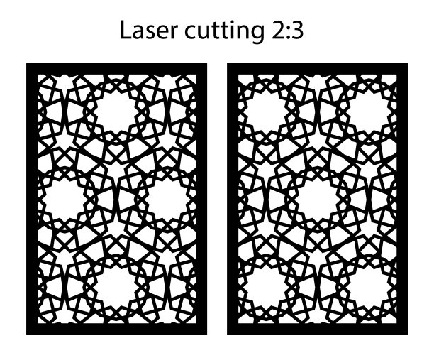 激光切割阿拉伯花纹装饰板图片下载