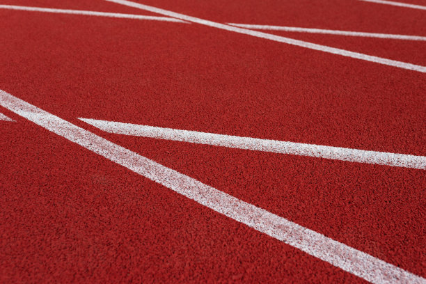 体育场跑道上的线图片下载