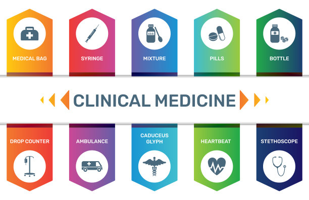 临床医学数据信息图表模板图片下载