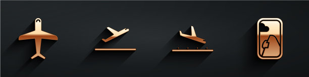 设飞机起飞飞机降落图片下载