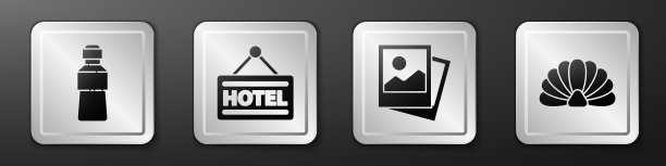 设瓶装水招牌与文字酒店图片下载