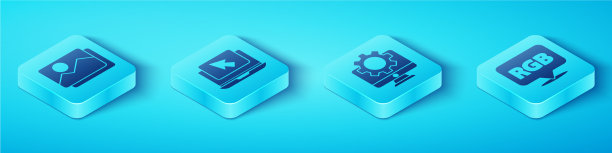 设置等距图片风景笔记本电脑和光标图片下载