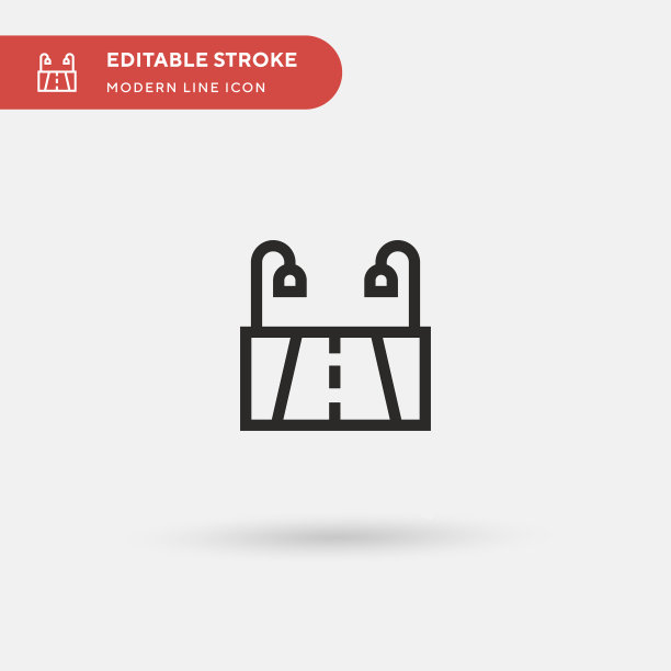 高速公路简单图标符号图片下载