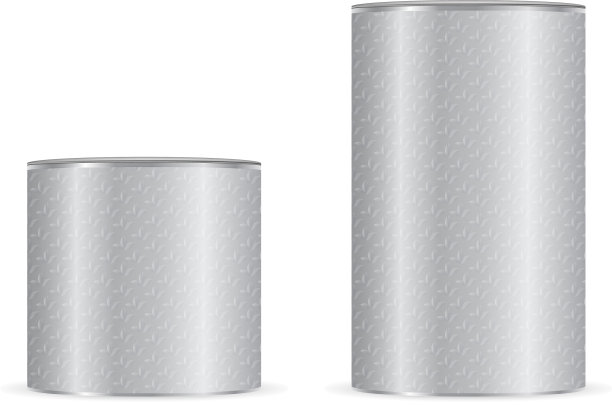 圆柱体金属可以模板茶叶容器图片下载