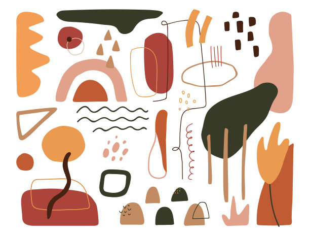 当代艺术设计元素集现代图片下载