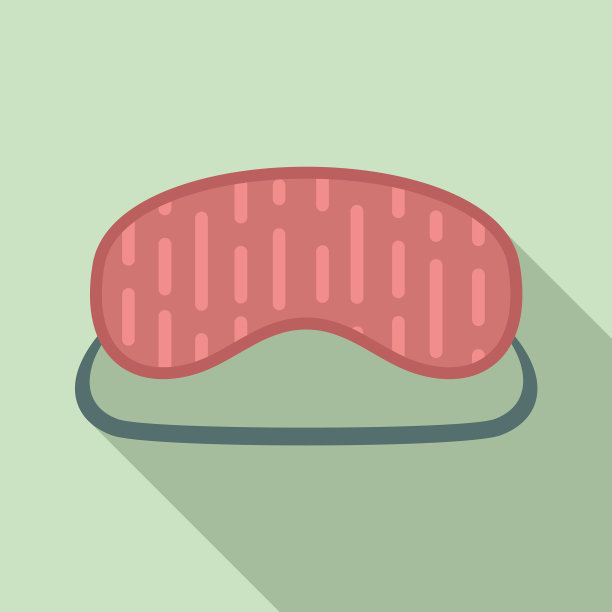 配件睡眠面具图标扁平化风格图片下载