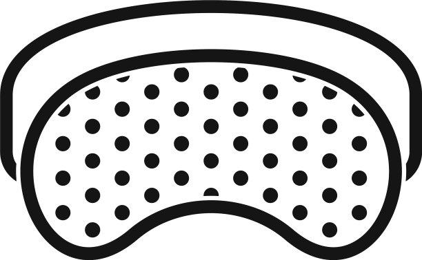 失眠睡眠面膜图标风格简单图片下载