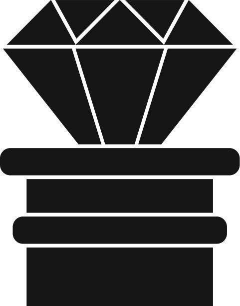 钻石电子游戏奖品图标简单风格图片下载