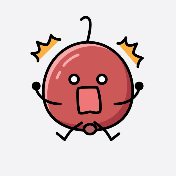 可爱的朴树果吉祥物人物图片下载