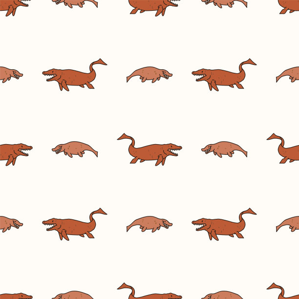 无缝背景两头水生沧龙图片下载