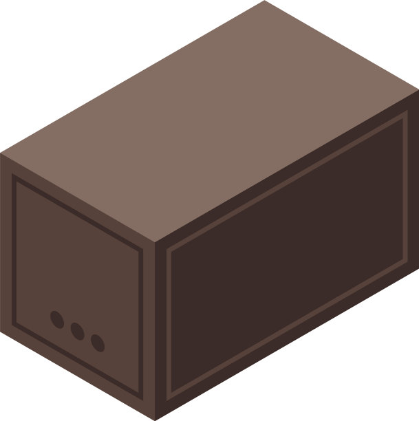 贸易战投递箱图标等距风格图片下载