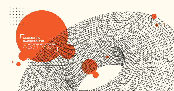 抽象三维艺术在最小几何风格。图片下载