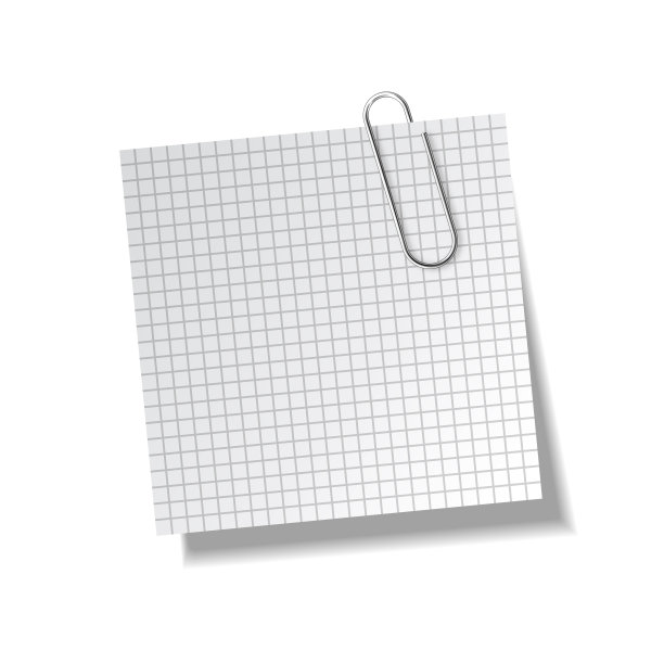 现实的便利贴。空白的纸。矢量图图片下载