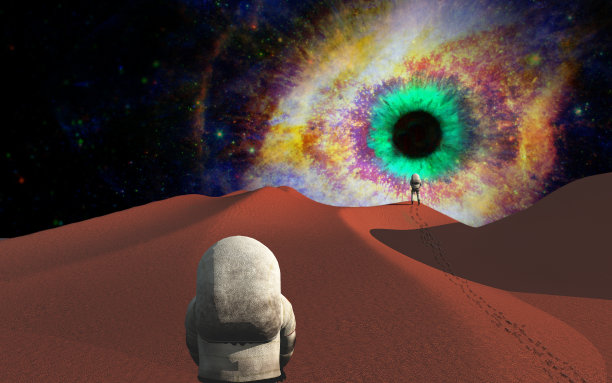 太空旅行的宇航员图片下载