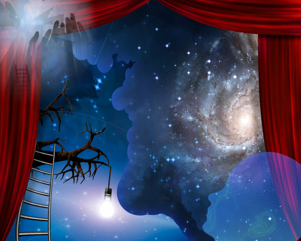 人类凝视宇宙图片下载