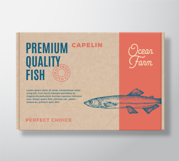 高品质的鱼真实的纸板箱图片下载