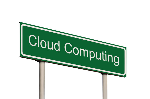 采购产品云计算业务概念，绿色路标路标，白色文本，灰色杆子，孤立的大细节视角特写，白色框架职业动机路边路标图片下载