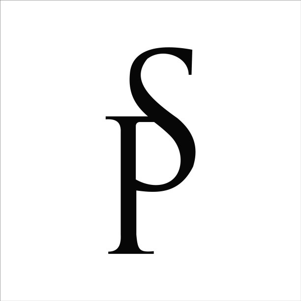 字母SP或PS标志设计模板图片下载