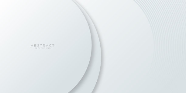 抽象的白色背景。现代银白色商业质感。灰色几何图案与圆圈重叠。优雅的商业背景。矢量图图片下载