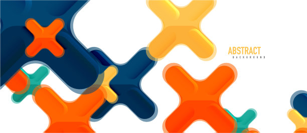 光滑的多色塑料风格交叉图片下载