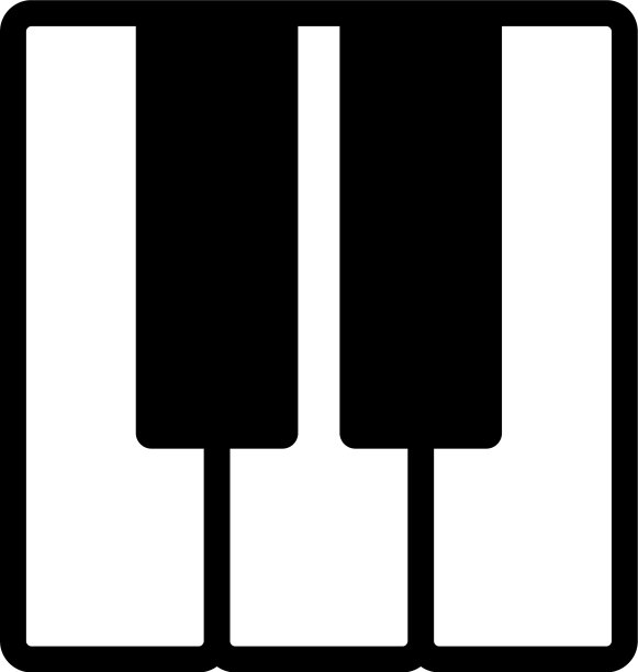 钢琴音乐图标设计模板图片下载