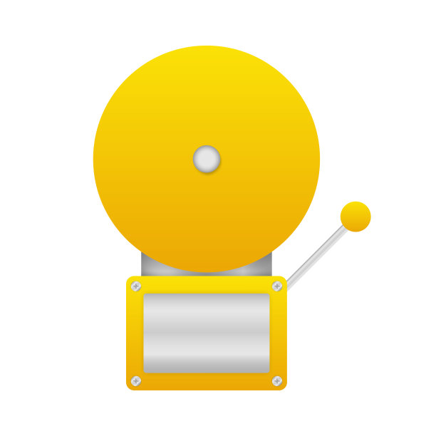 火灾报警系统。消防设备隔离在白色背景。图片下载