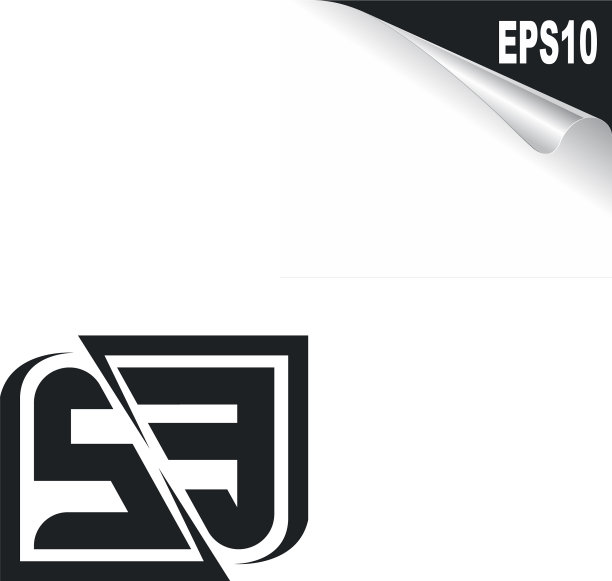 初始se标志设计与形状风格的标志图片下载