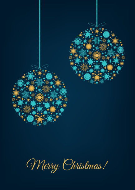 圣诞树，球，圣诞元素和装饰品。图片下载