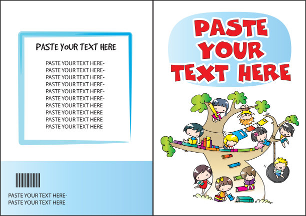 矢量卡通教育儿童书籍设计图片下载