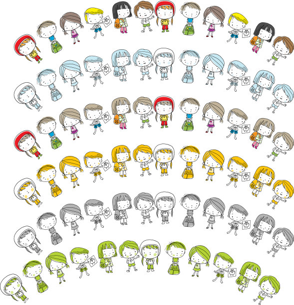 矢量卡通儿童背景图片下载